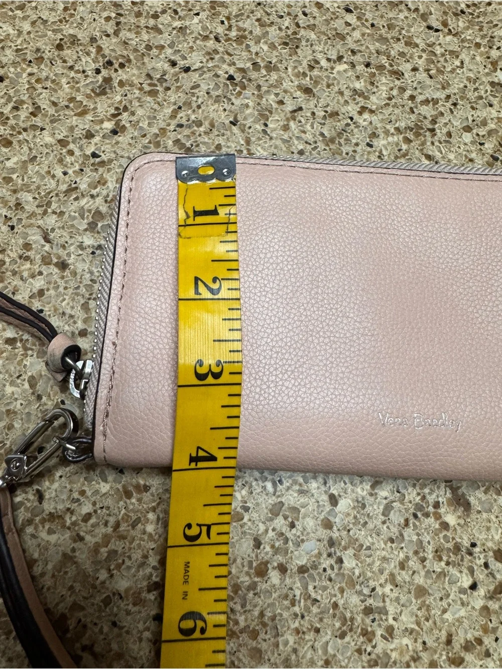Vera Bradley Soft Pink Zip-Around Wristlet Wallet - Picture 4 of 13